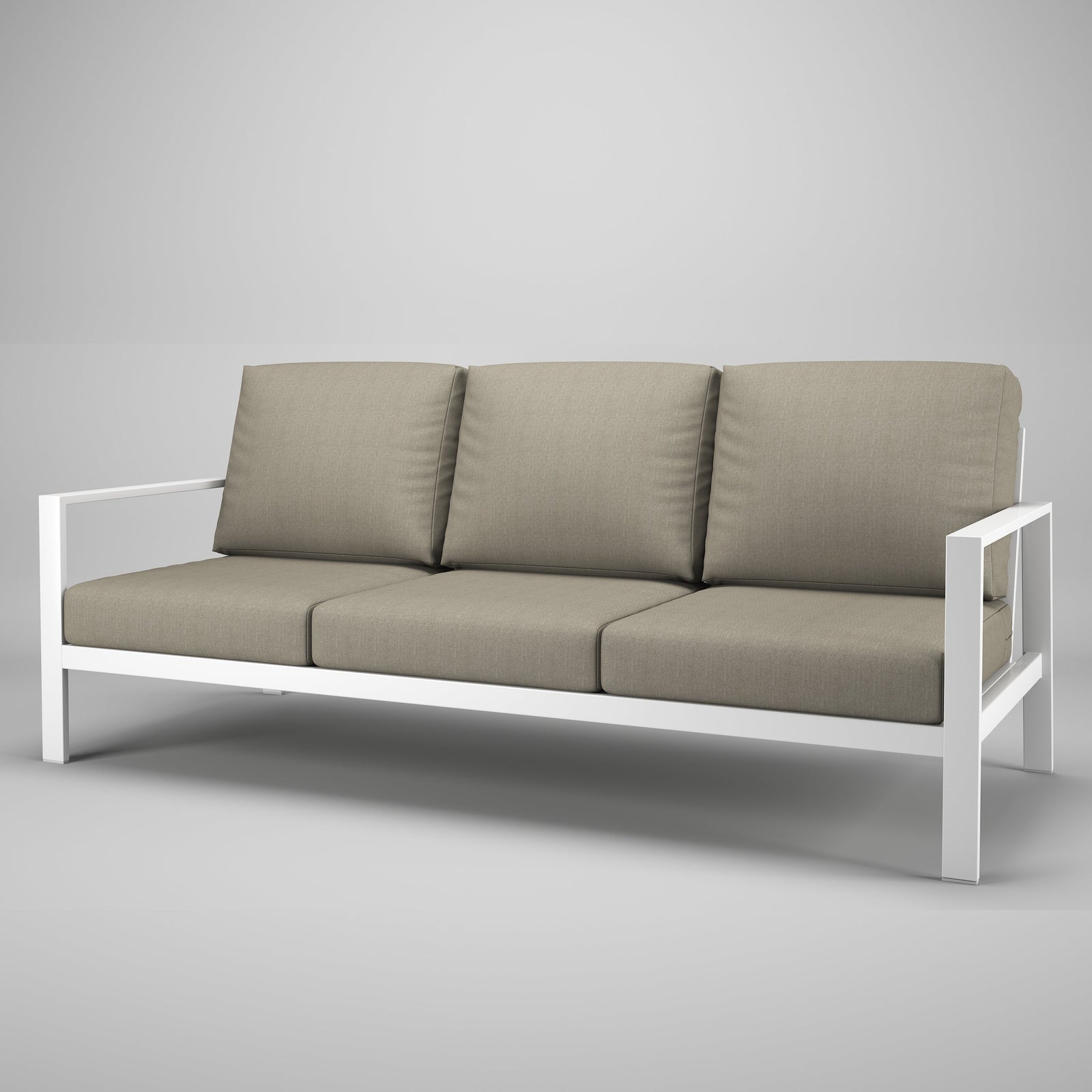Forever Patio Sofa Forever Patio Hanover 6400 White Sofa FP-HAN-3S-WT