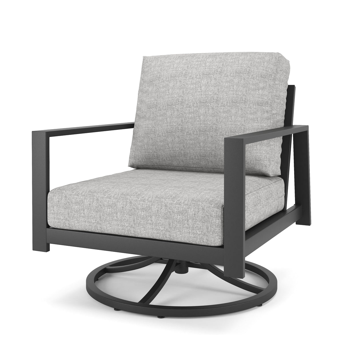 Forever Patio Swivel Rocker Chair Forever Patio Hanover 6400 Dark Gray Swivel Rocker FP-HAN-SR-DG