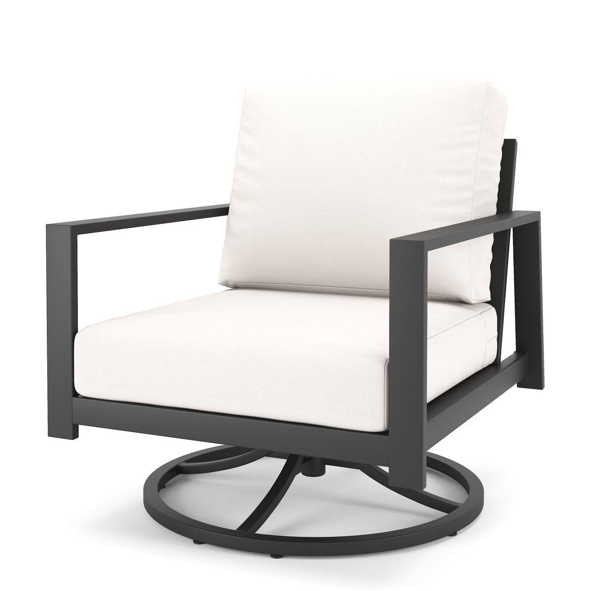 Forever Patio Swivel Rocker Chair Forever Patio Hanover 6400 Dark Gray Swivel Rocker FP-HAN-SR-DG