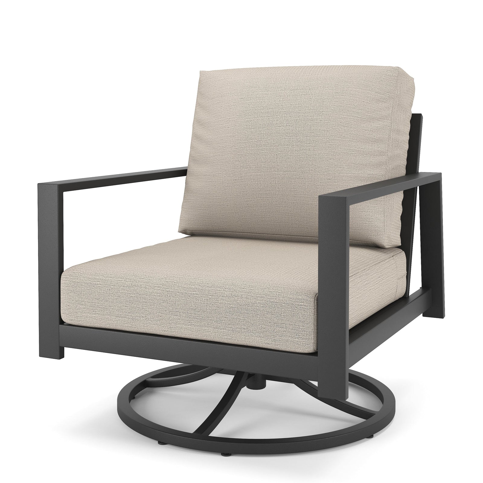 Forever Patio Swivel Rocker Chair Forever Patio Hanover 6400 Dark Gray Swivel Rocker FP-HAN-SR-DG