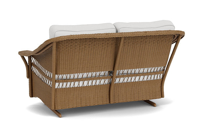 Lloyd Flanders Loveseat Glider Lloyd Flanders Nantucket Loveseat Glider