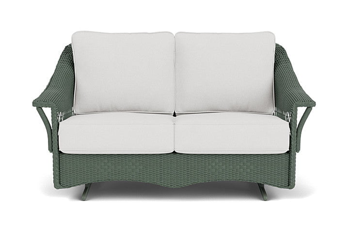 Lloyd Flanders Loveseat Glider Lloyd Flanders Nantucket Loveseat Glider