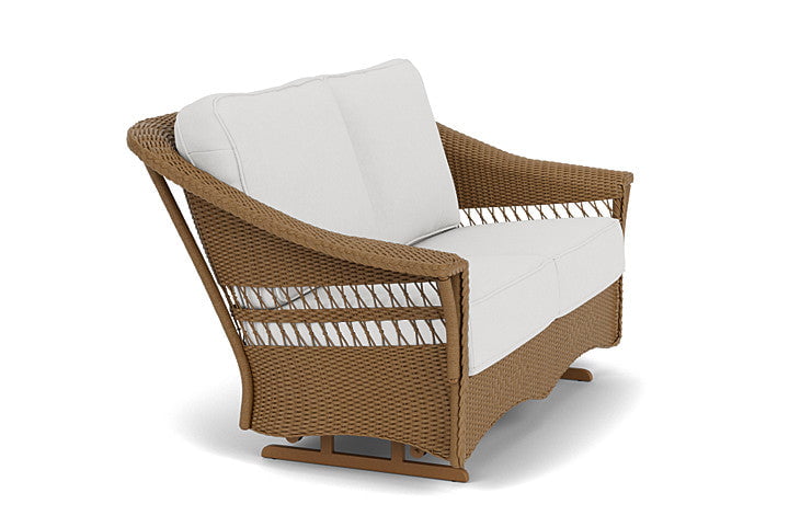 Lloyd Flanders Loveseat Glider Lloyd Flanders Nantucket Loveseat Glider