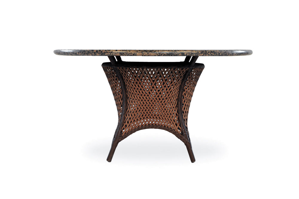 Lloyd Flanders Grand Traverse 48&quot; Round Umbrella Dining Table