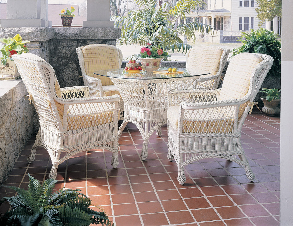 Designer Wicker &amp; Rattan By Tribor Concord Dining Table Base 30&quot;W x 30&quot;D x 28&quot;H Table Base - Rattan Imports