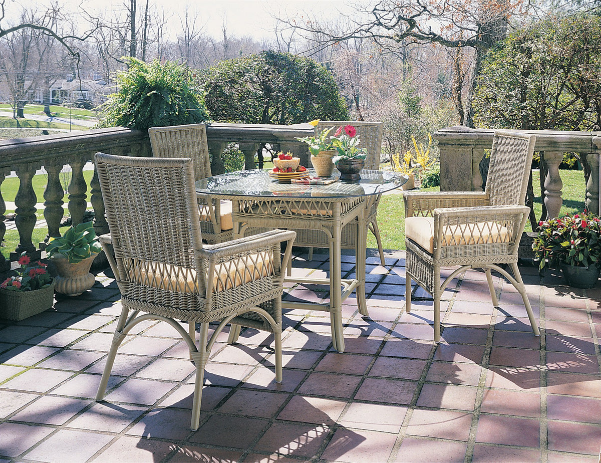 Designer Wicker &amp; Rattan By Tribor Windsor Dining Table Base by Design Wicker from Tribor Table Base - Rattan Imports