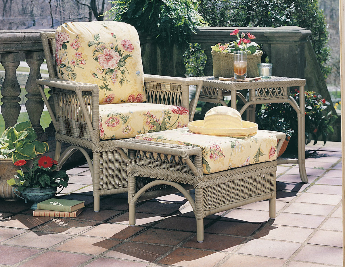 Designer Wicker &amp; Rattan By Tribor Windsor Ottoman by Designer Wicker from Tribor Ottoman - Rattan Imports