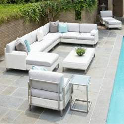Lloyd Flanders Lloyd Flanders Elements End Table W/Set In Glass End Table - Rattan Imports