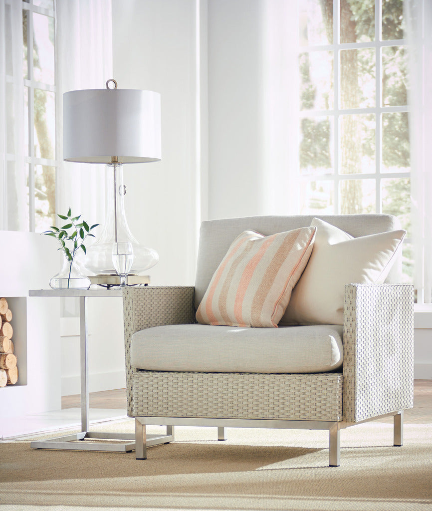 Lloyd Flanders Lloyd Flanders Elements Lounge Chair With Loom Arms &amp; Back Chair - Rattan Imports