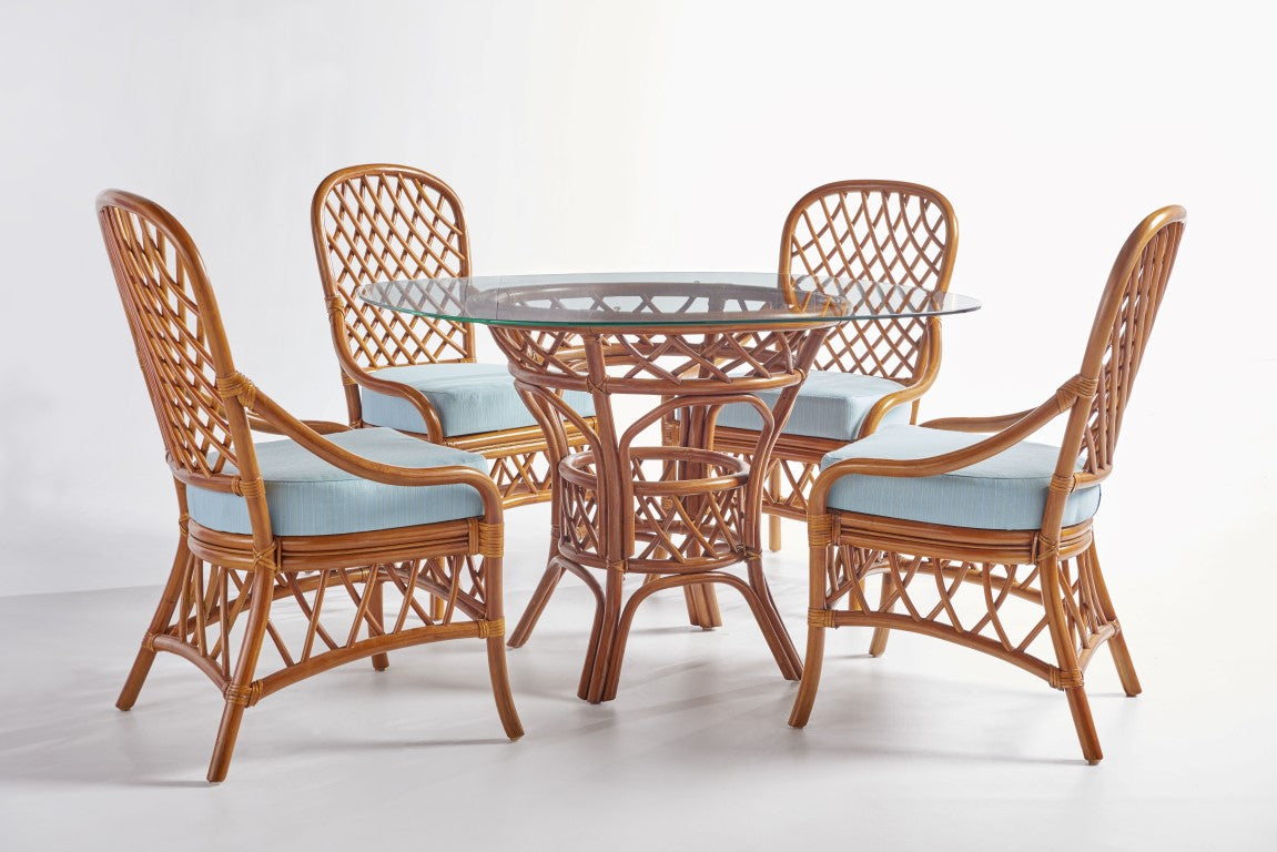 South Sea Rattan Antigua 42&quot; Round Dining Set