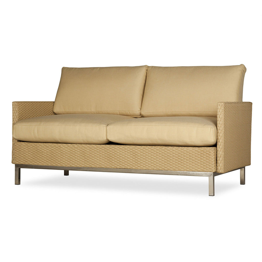 Lloyd Flanders Lloyd Flanders Elements Settee With Loom Arms & Back & Back Settee - Rattan Imports