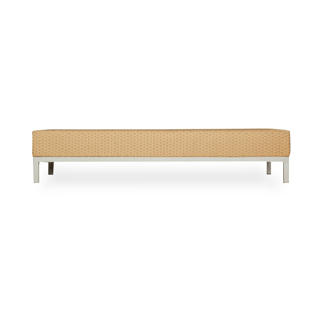 Lloyd Flanders Lloyd Flanders Elements Cocktail Table W/Lay On Glass With Stainless Steel Base Cocktail Table - Rattan Imports