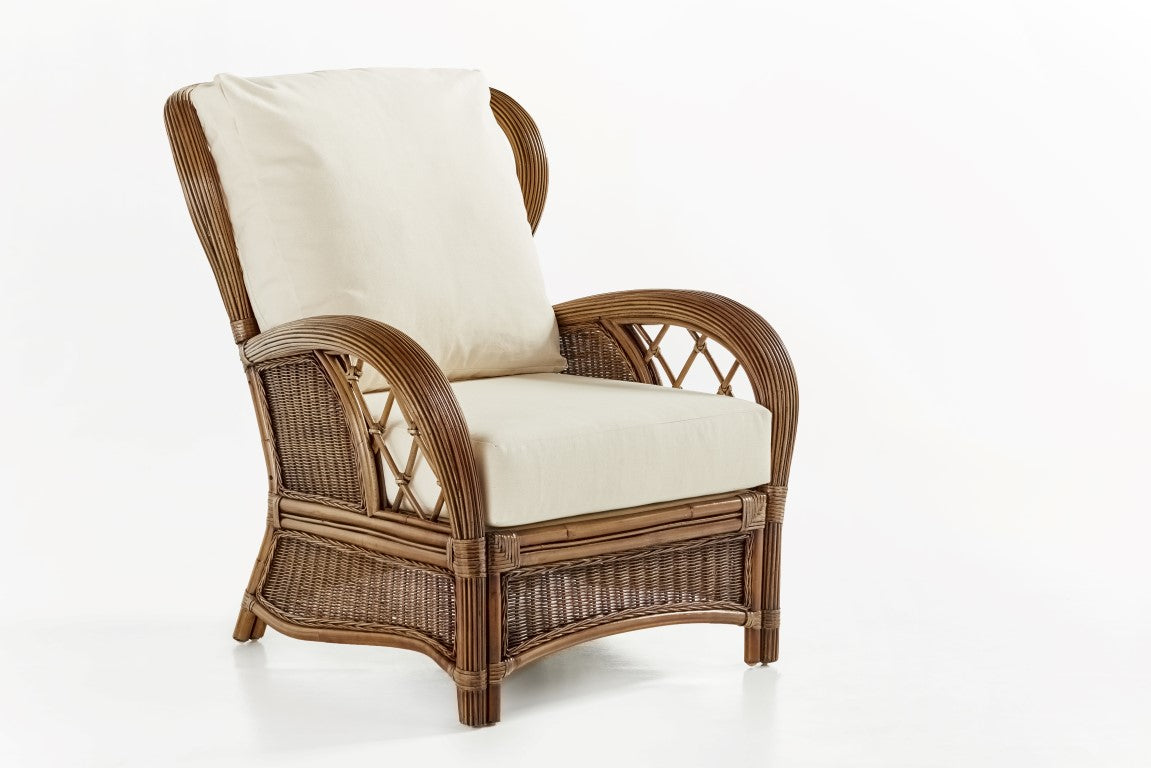 South Sea Rattan Bali Armchair in Almond