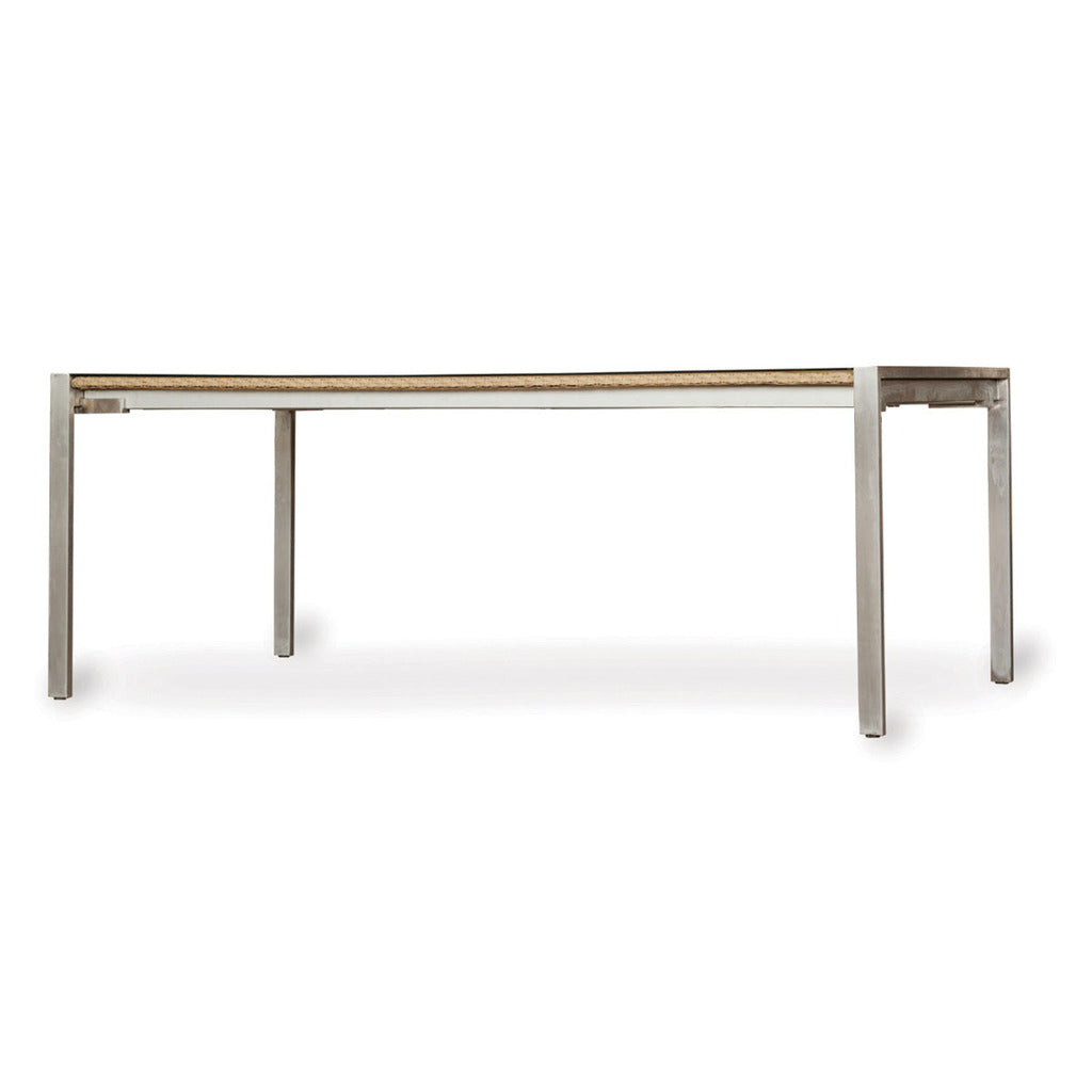 Lloyd Flanders Lloyd Flanders Elements 72&quot; Rectangular Dining Table W/Lay On Glass Dining Table - Rattan Imports