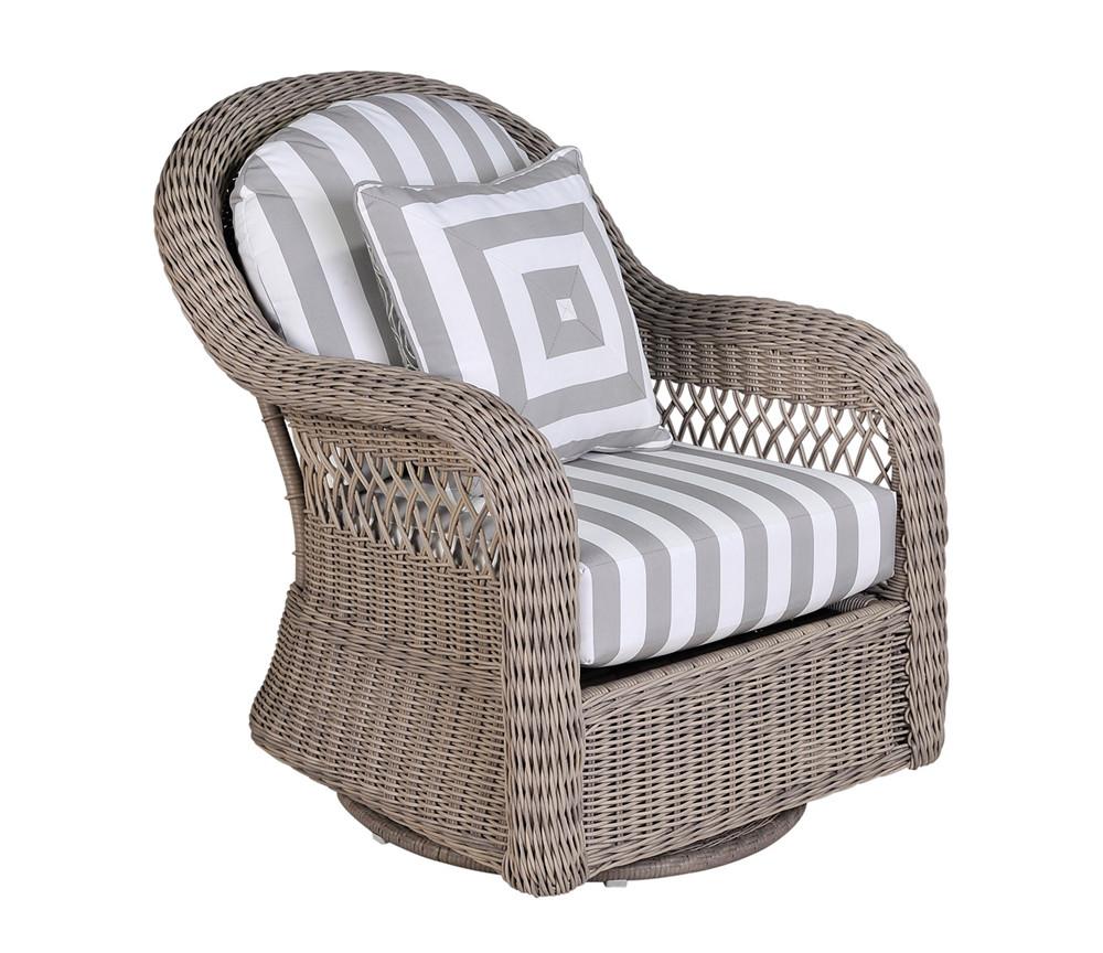 South Sea Rattan South Sea Rattan Arcadia Swivel Glider Swivel Glider Chair - Rattan Imports