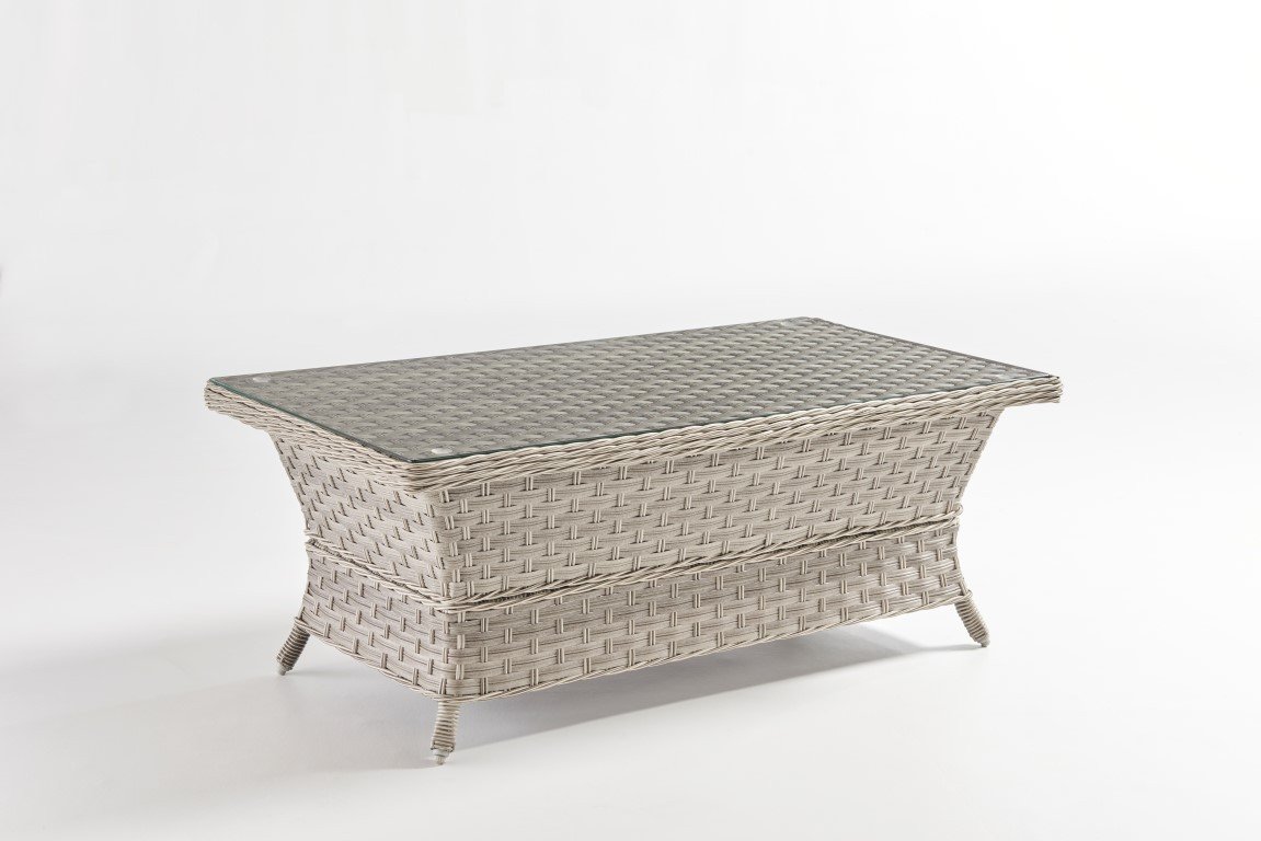 South Sea Rattan South Sea Rattan Mayfair Coffee Table - Glass Top Coffee Table - Rattan Imports