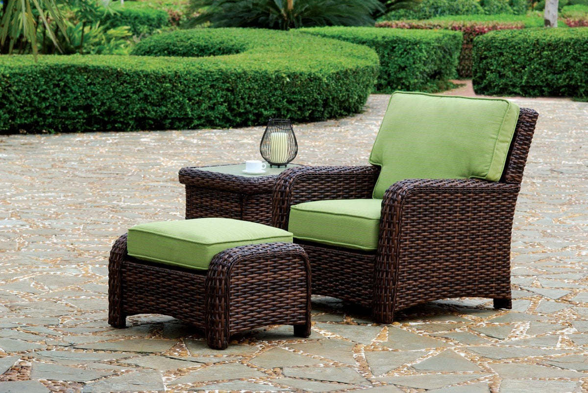 South Sea Rattan South Sea Rattan St. Tropez Ottoman Ottoman - Rattan Imports