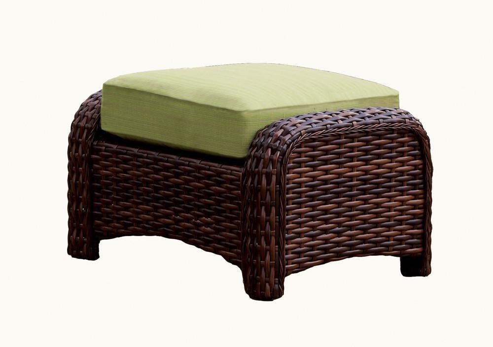 South Sea Rattan South Sea Rattan St. Tropez Ottoman Ottoman - Rattan Imports