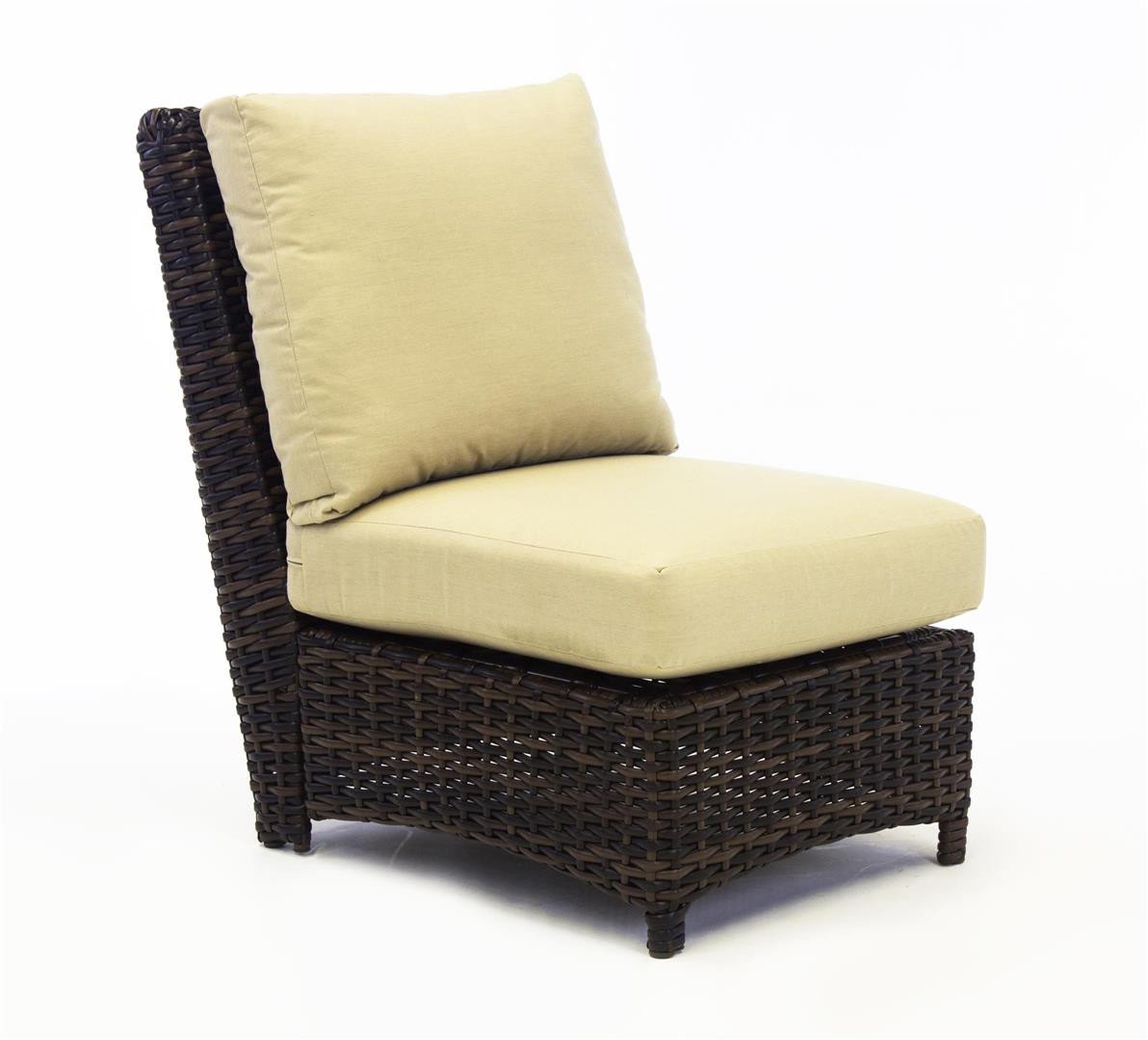 South Sea Rattan South Sea Rattan St. Tropez Sectional Armless Piece Sectional Piece - Rattan Imports