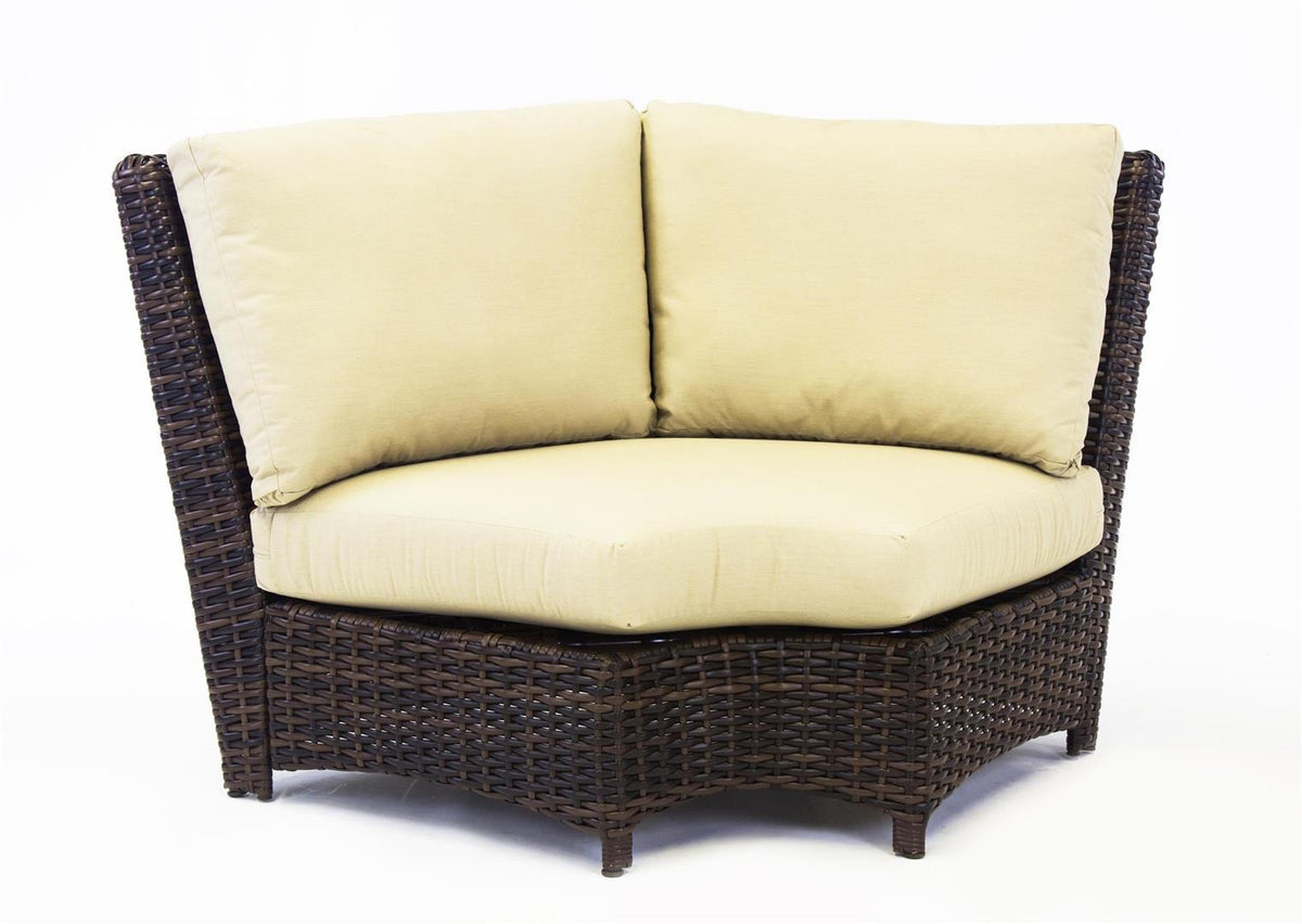 South Sea Rattan South Sea Rattan St. Tropez Sectional Wedge Corner Piece Sectional Sectional Piece - Rattan Imports