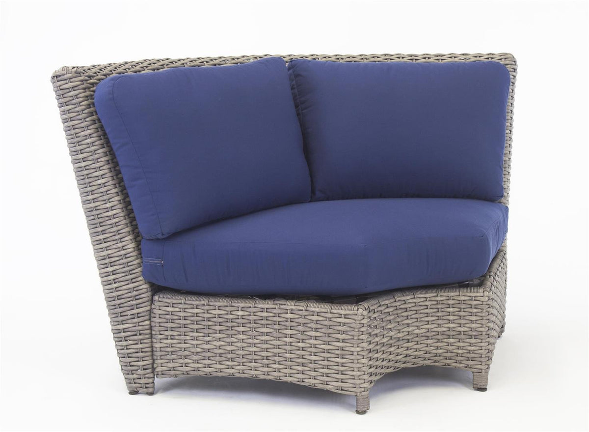 South Sea Rattan South Sea Rattan St. Tropez Sectional Wedge Corner Piece Sectional Sectional Piece - Rattan Imports