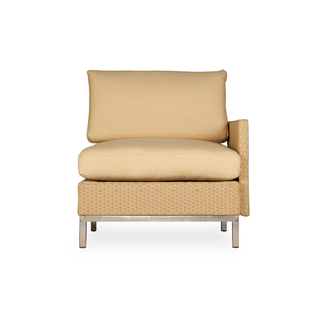 Lloyd Flanders Lloyd Flanders Elements Left Arm Lounge Chair With Loom Arms &amp; Back Chair - Rattan Imports