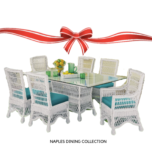 Designer Wicker &amp; Rattan By Tribor Naples 7 Piece Wicker Dining Set by Designer Wicker from Tribor Dining Set - Rattan Imports