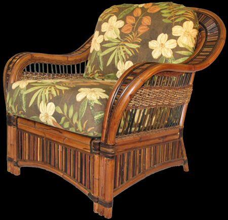 Spice Islands Spice Islands Congo Arm Chair Cocoa Chair - Rattan Imports