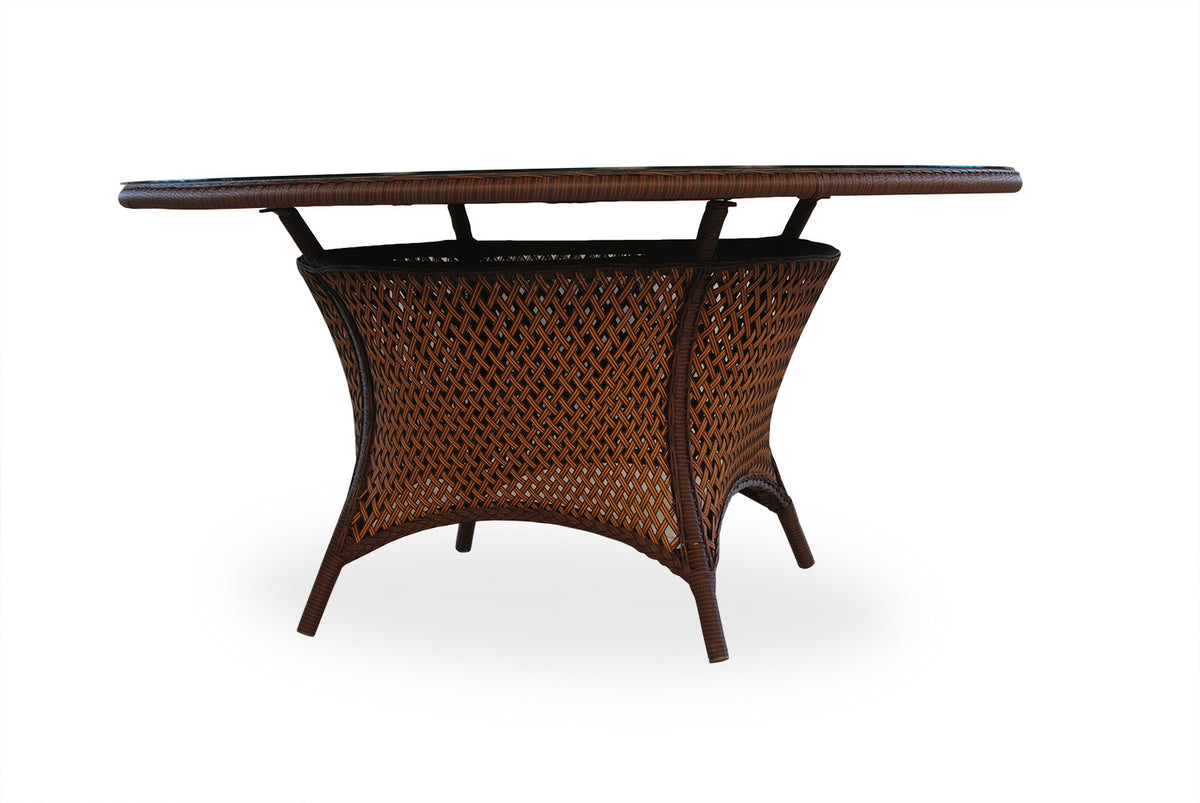 Lloyd Flanders Grand Traverse 60&quot; Round Umbrella Dining Table