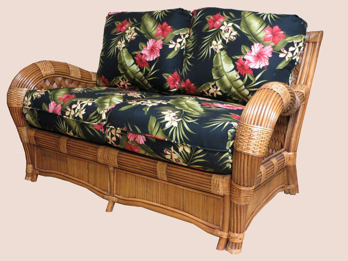 Spice Islands Kingston Reef Loveseat Cinnamon By Spice Islands - Rattan Imports