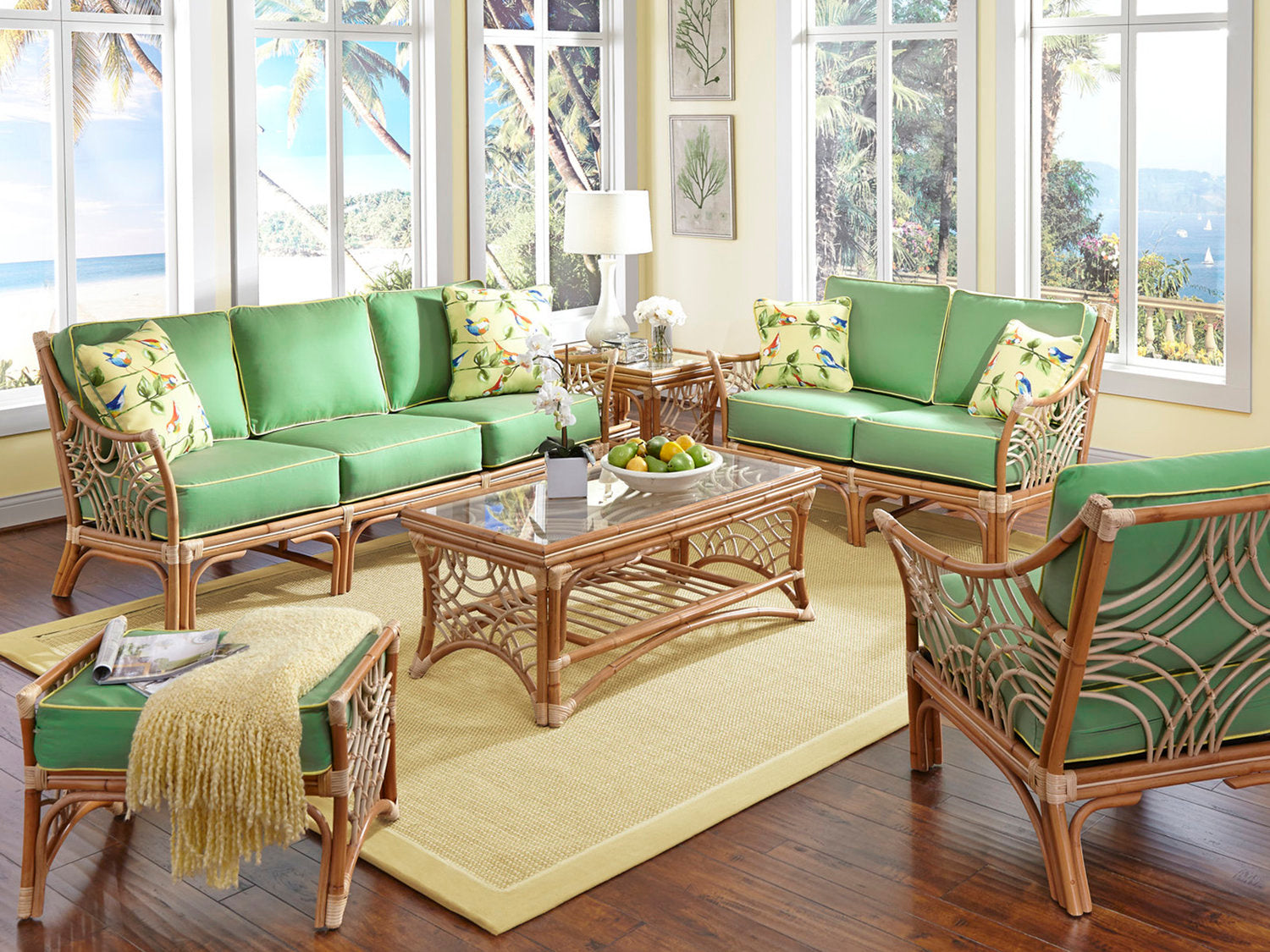 Rattan clearance sofa deals