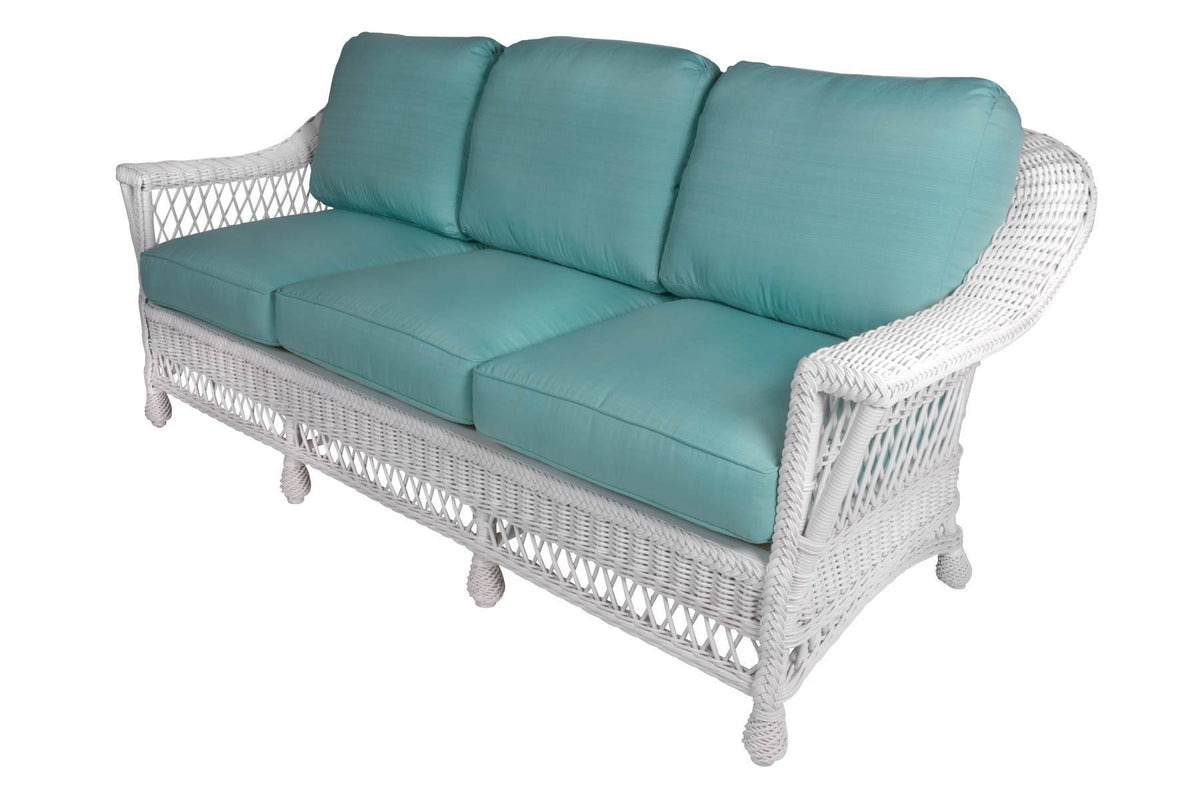 Designer Wicker &amp; Rattan By Tribor Designer Wicker by Tribor Bar Harbor Sofa Sofa - Rattan Imports