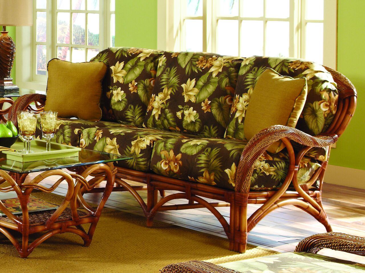 Spice Islands Spice Islands Caneel Bay Loveseat Cinnamon Loveseat - Rattan Imports