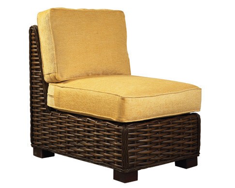 Designer Wicker &amp; Rattan By Tribor Freeport Armless Chair by Designer Wicker from Tribor Chair - Rattan Imports