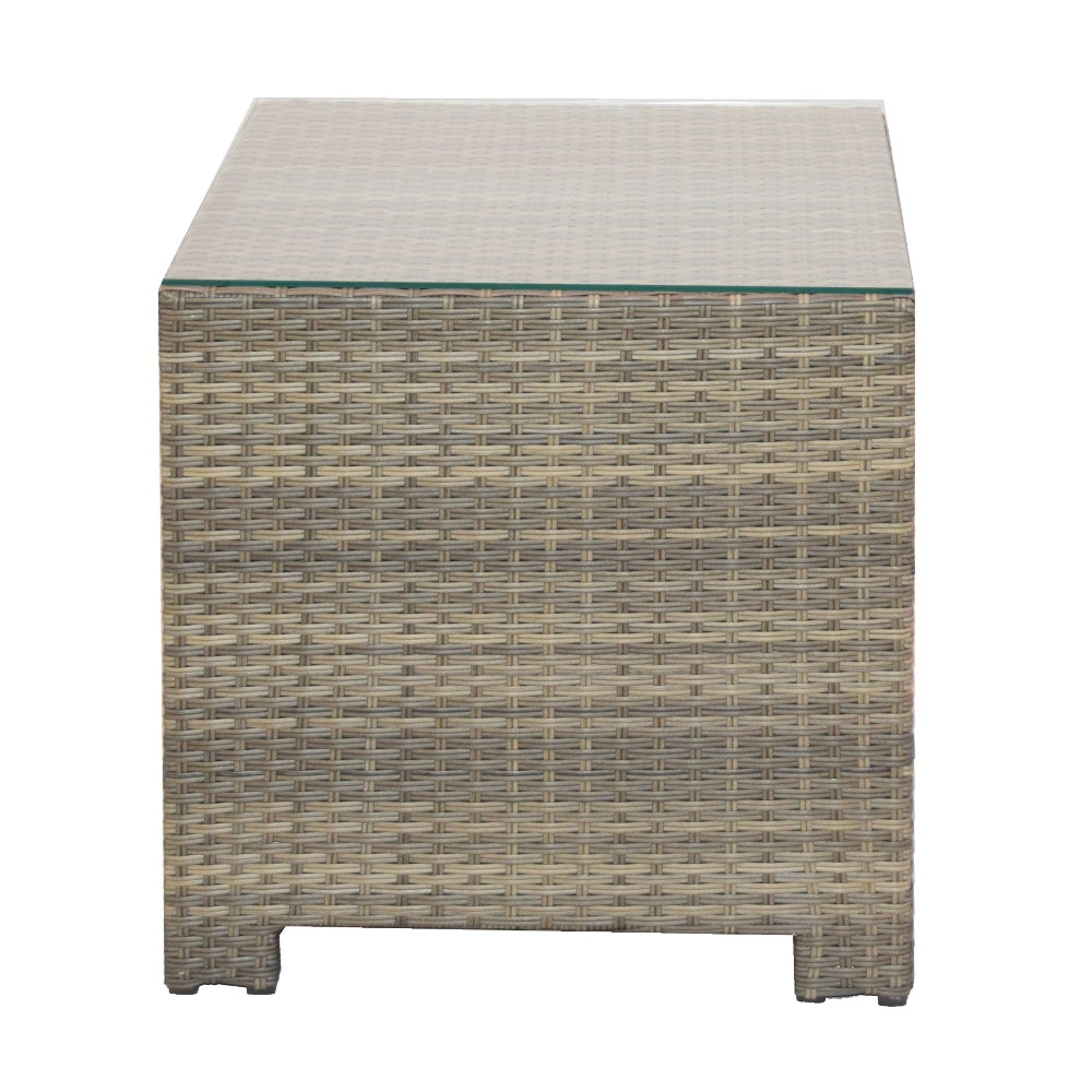 Forever Patio Barbados Wicker Square End  Table