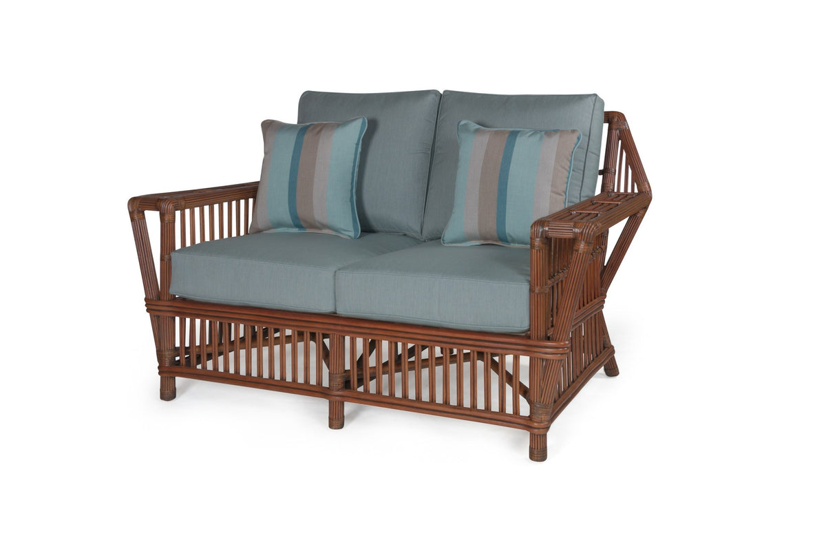 Designer Wicker &amp; Rattan By Tribor Williamsburg Wicker Loveseat by Designer Wicker from Tribor Loveseat - Rattan Imports