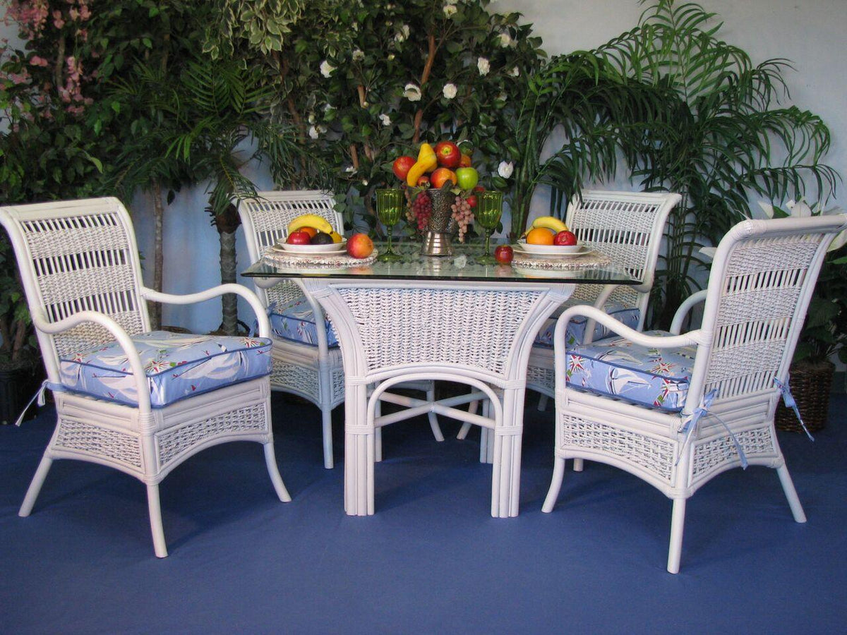 Spice Islands Spice Islands Regatta Dining Table White Dining Table - Rattan Imports