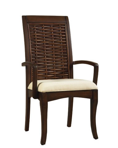 Designer Wicker &amp; Rattan By Tribor Freeport Dining Arm Chair by Designer Wicker from Tribor Dining Chair - Rattan Imports