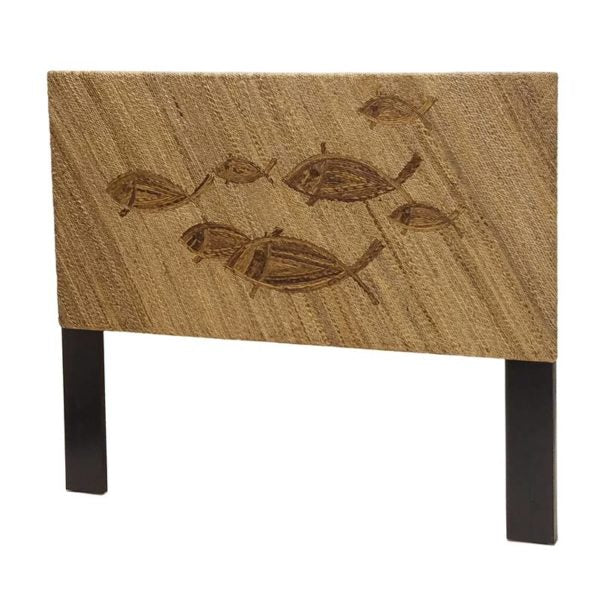 Sea Winds Trading Sea Winds Trading School of Fish Twin Headboard Natural B78139 Headboard - Rattan Imports