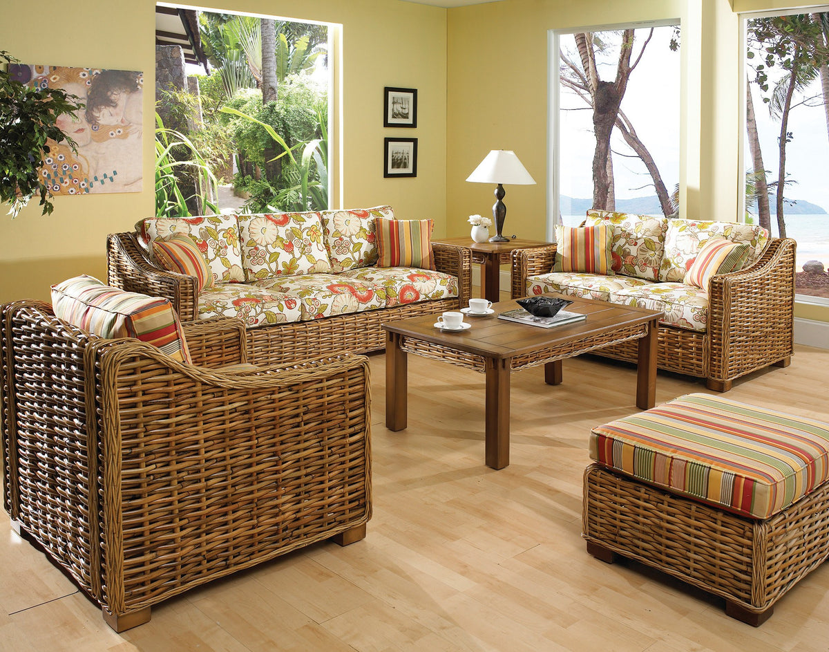 Designer Wicker &amp; Rattan By Tribor Freeport Loveseat by Designer Wicker from Tribor Loveseat - Rattan Imports