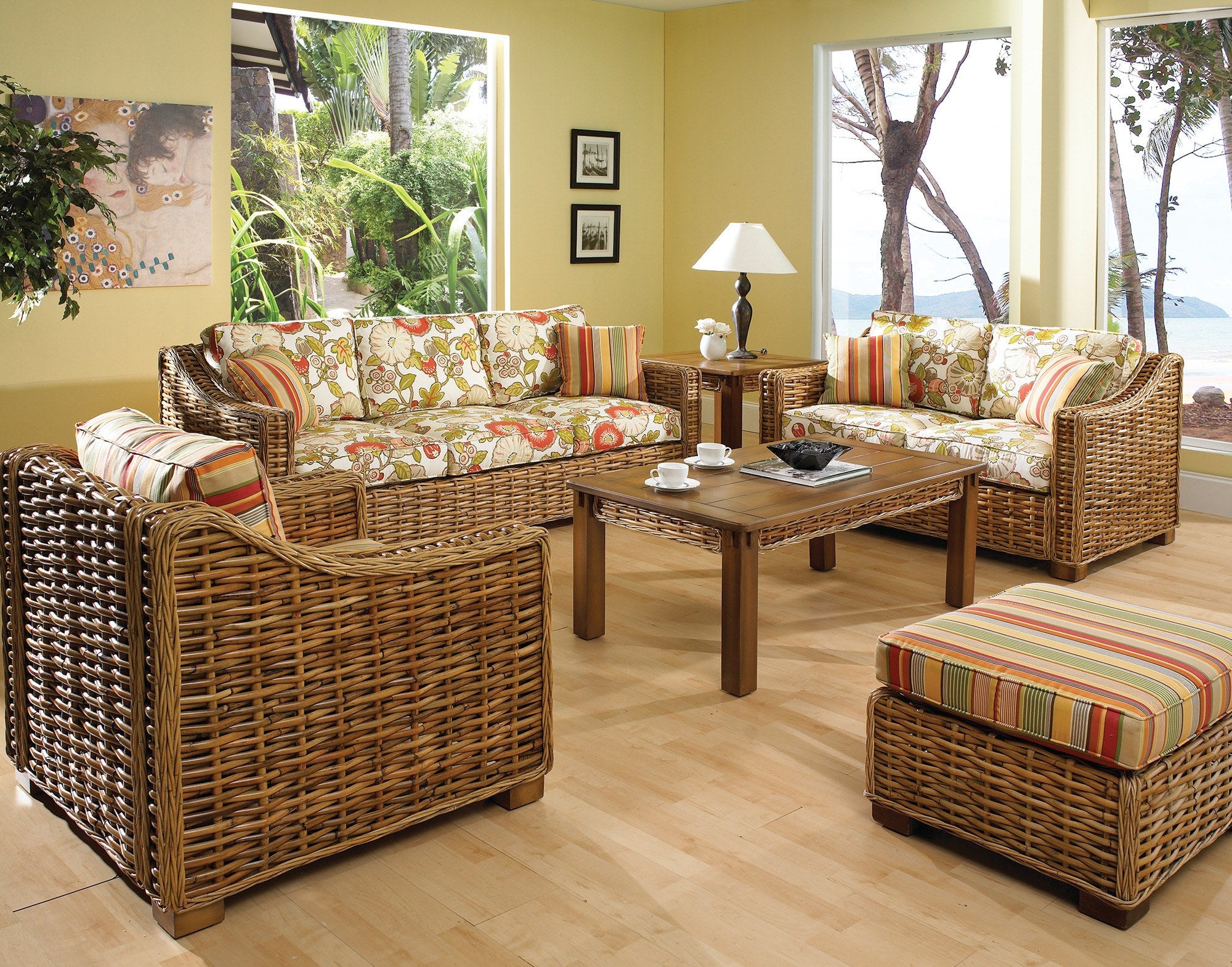 Designer Wicker & Rattan By Tribor Freeport Loveseat by Designer Wicker from Tribor Loveseat - Rattan Imports