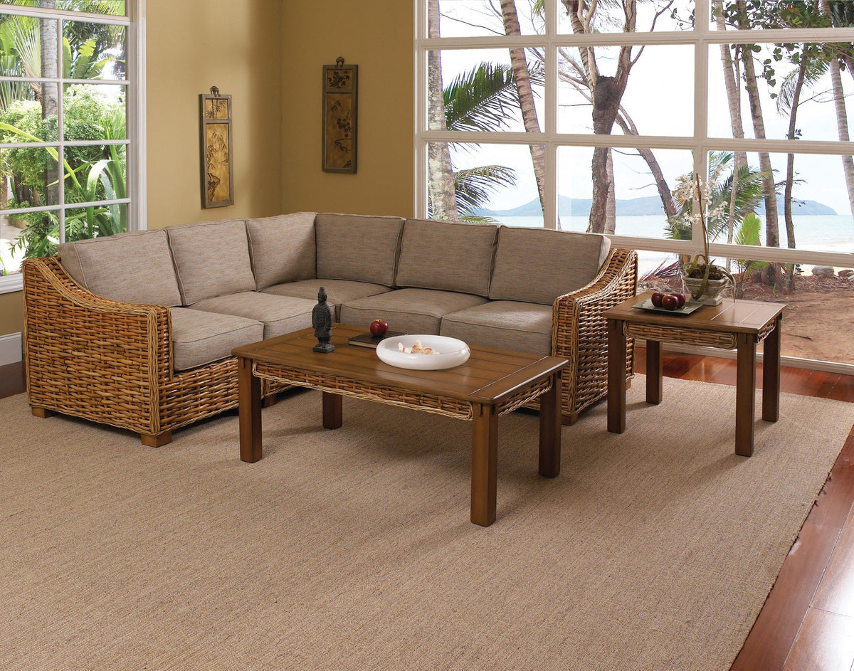 Designer Wicker &amp; Rattan By Tribor Freeport Right Arm Chair Chair - Rattan Imports