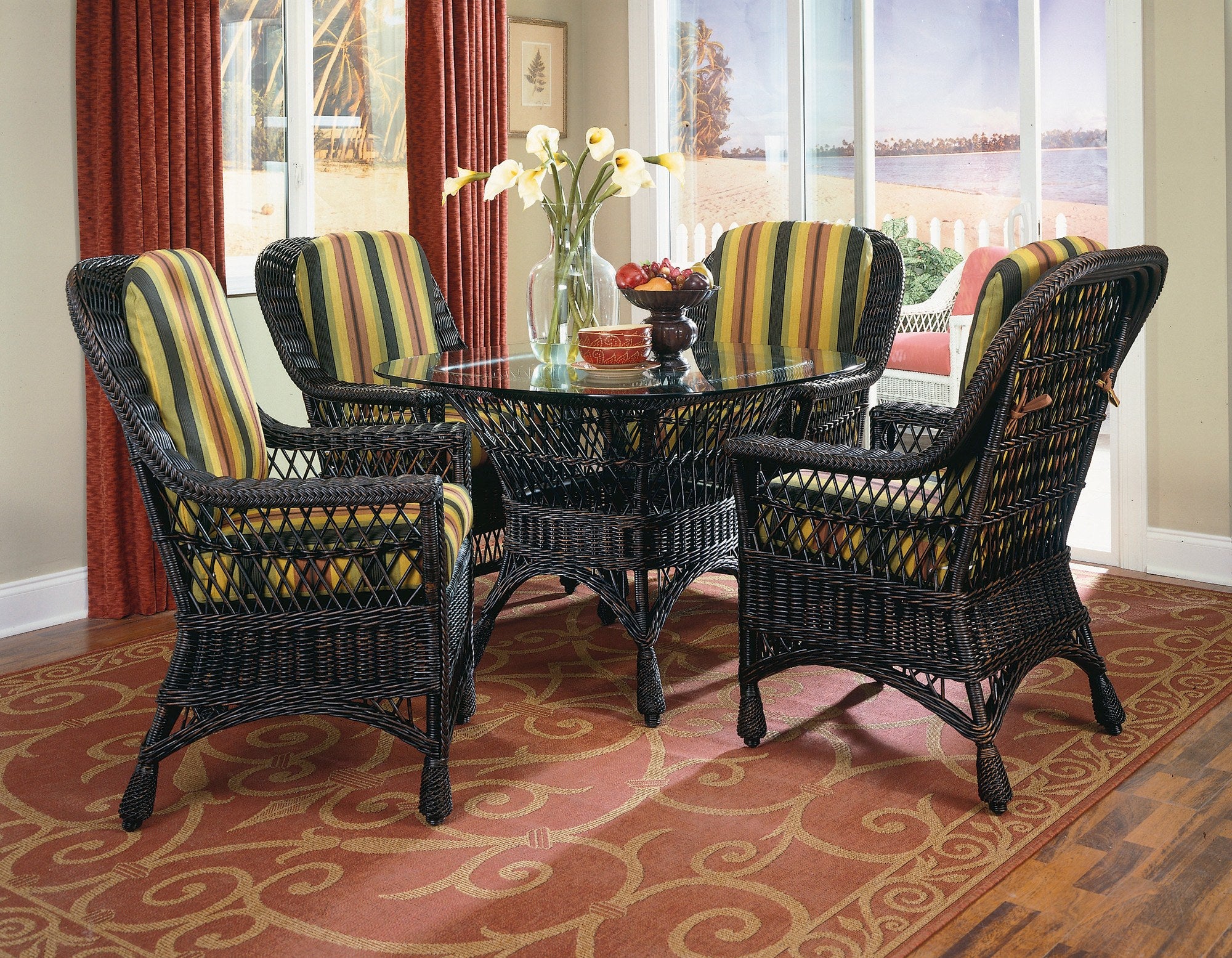 Designer Wicker & Rattan By Tribor Harbor Front Dining Arm Chair by Designer Wicker from Tribor Dining Chair - Rattan Imports