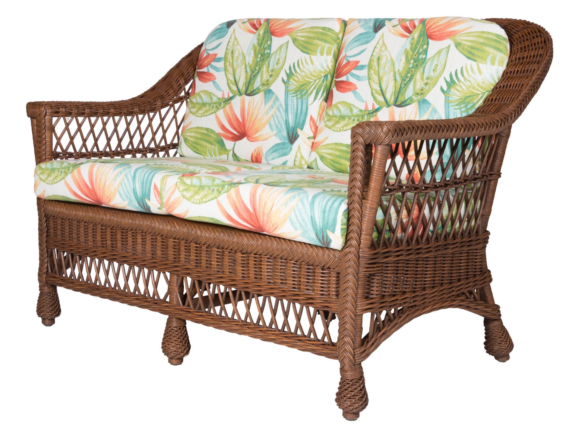 Designer Wicker & Rattan By Tribor Harbor Front Loveseat Designer Wicker from Tribor Loveseat - Rattan Imports