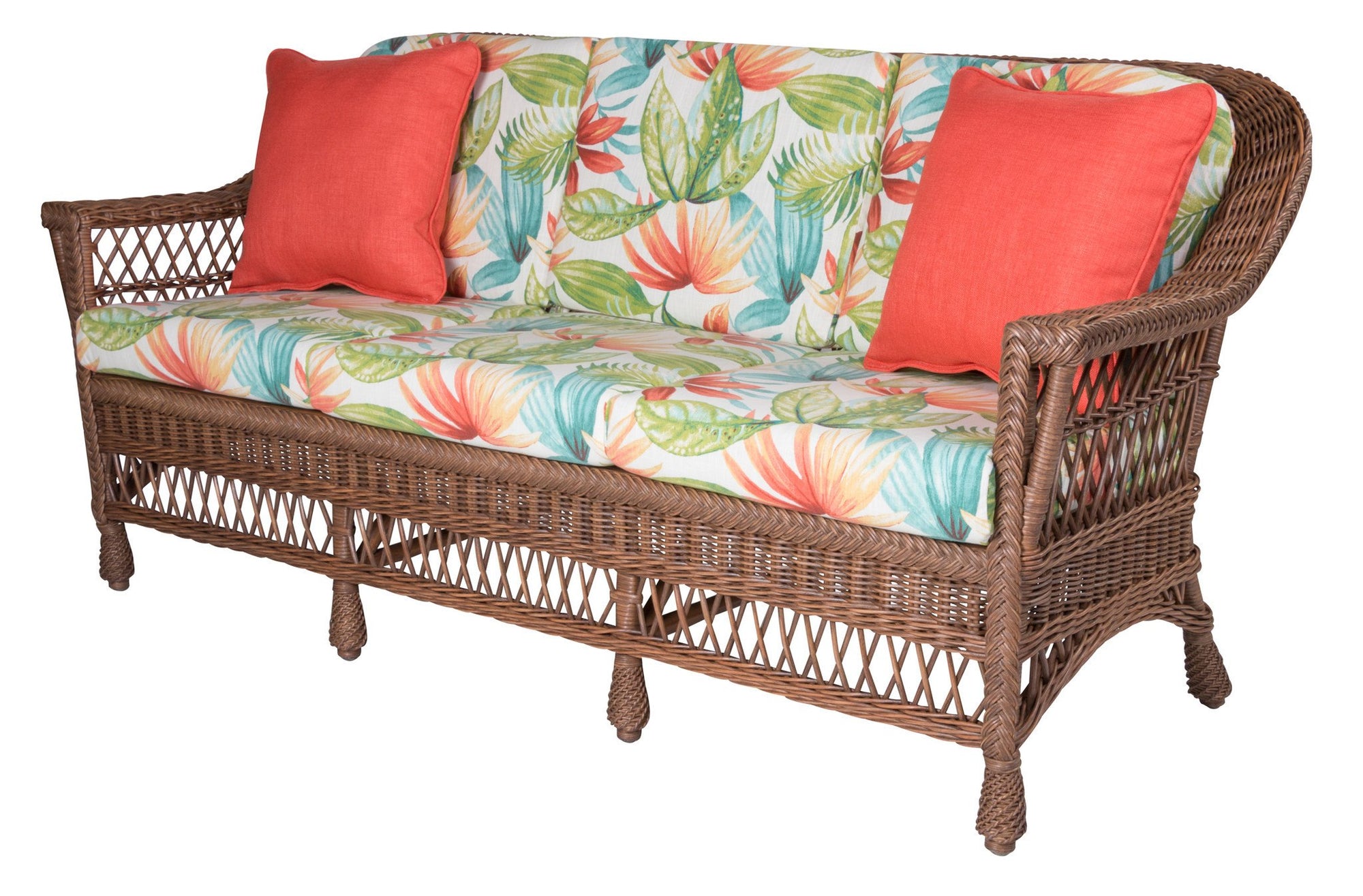 Designer Wicker & Rattan By Tribor Harbor Front Sofa by Designer Wicker from Tribor Sofa - Rattan Imports