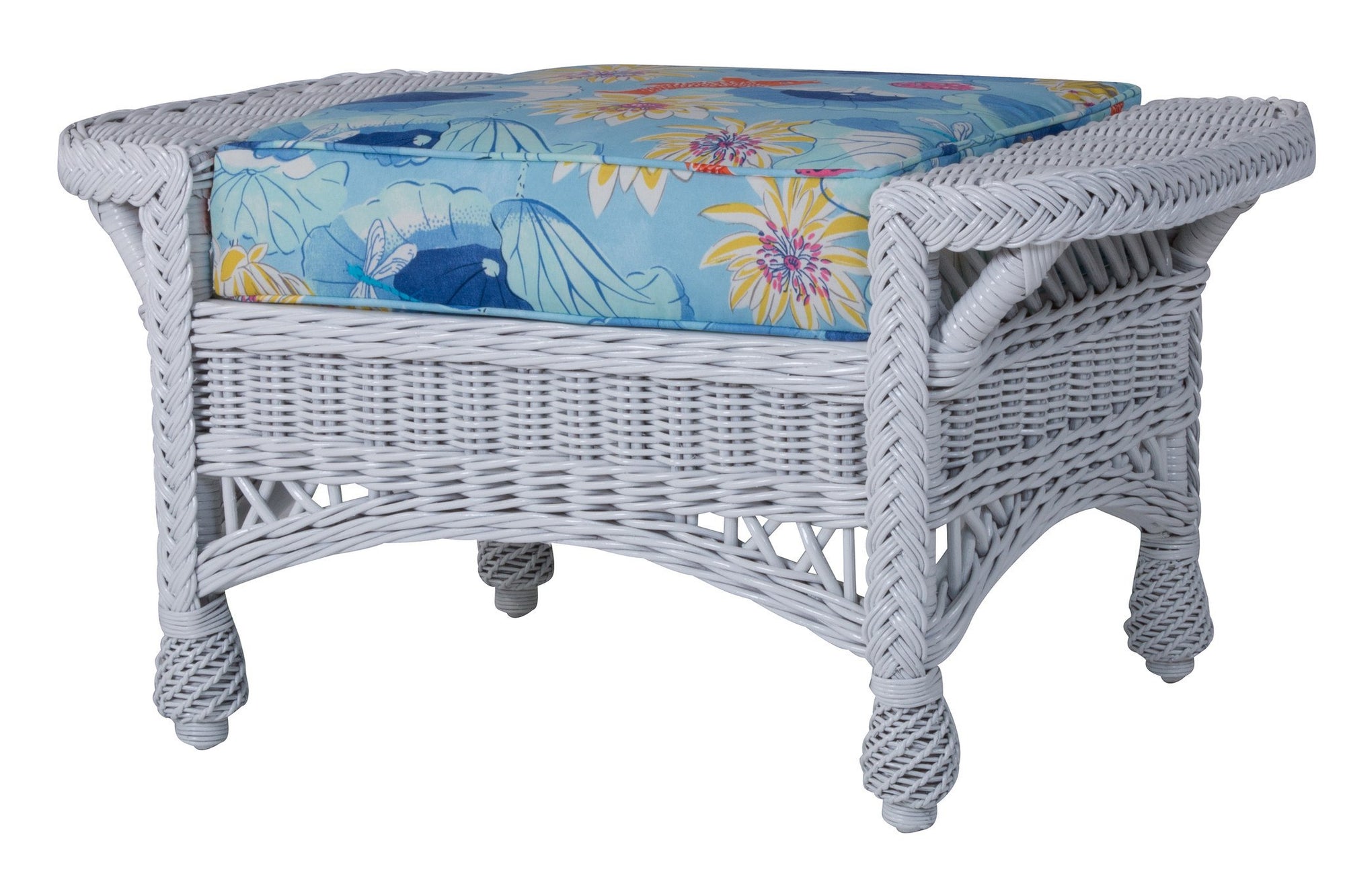 Designer Wicker & Rattan By Tribor Concord Ottoman by Designer Wicker from Tribor Ottoman - Rattan Imports