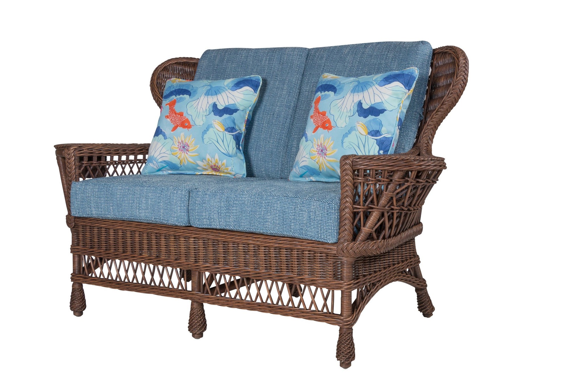 Designer Wicker & Rattan By Tribor Concord Loveseat by Designer Wicker from Tribor Loveseat - Rattan Imports