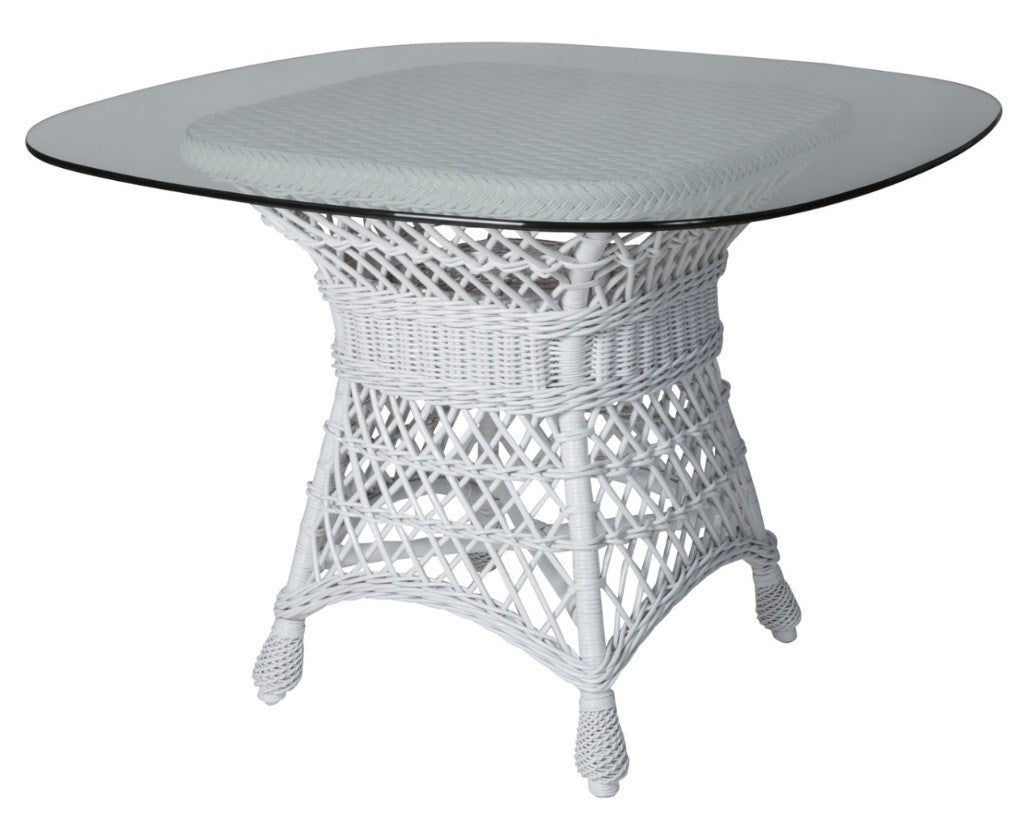 Designer Wicker & Rattan By Tribor Concord Dining Table Base 30"W x 30"D x 28"H Table Base - Rattan Imports