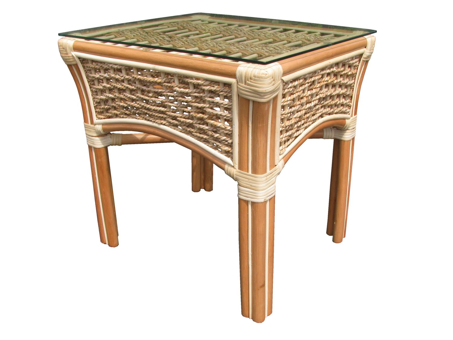 Spice Islands Islander End Table Natural - Rattan Imports