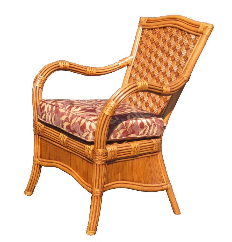 Spice Islands Kingston Reef Dining Arm Chair In Cinnamon By Spice Islands - Rattan Imports